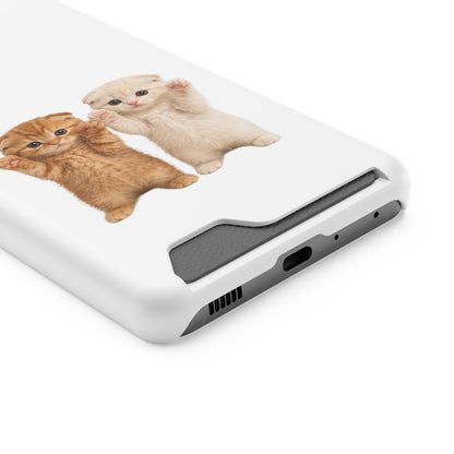 Cute Kittens Phone Case with Card Holder
