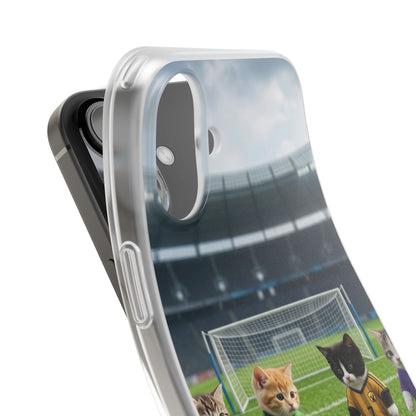 Cute Soccer Cats Phone Case — Kawaii Football Kit iPhone Cover