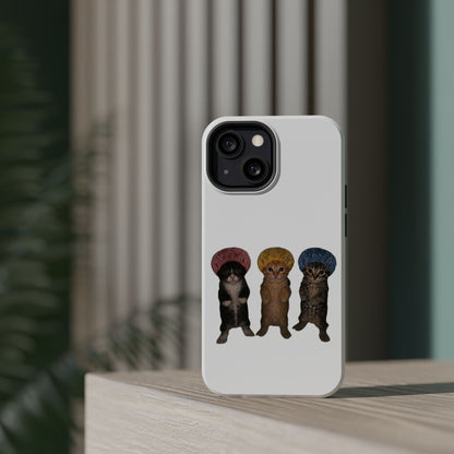 Cute Kittens in Bonnets  Magnetic Impact-Resistant Phone Case