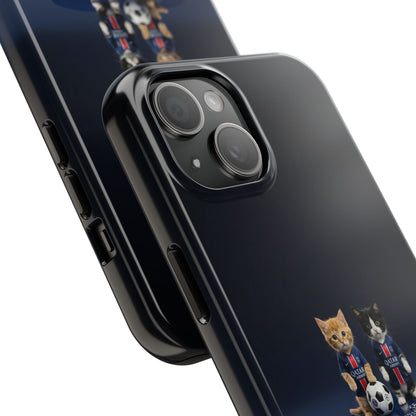Phone Case — Cute Soccer Cats Design (Kawaii Kitten Football Fans)