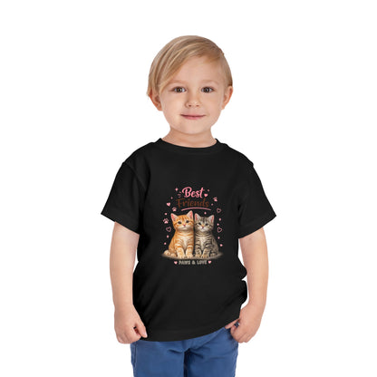 Best Friends Kitten Toddler Tee — Paws & Love Cute Cat Shirt