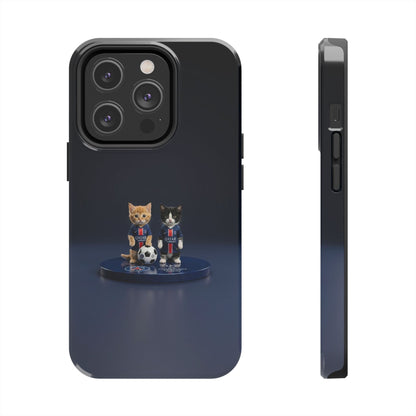 Phone Case — Cute Soccer Cats Design (Kawaii Kitten Football Fans)