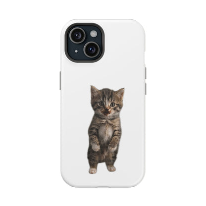 Cute Standing Kitten Magnetic Impact-Resistant Phone Case