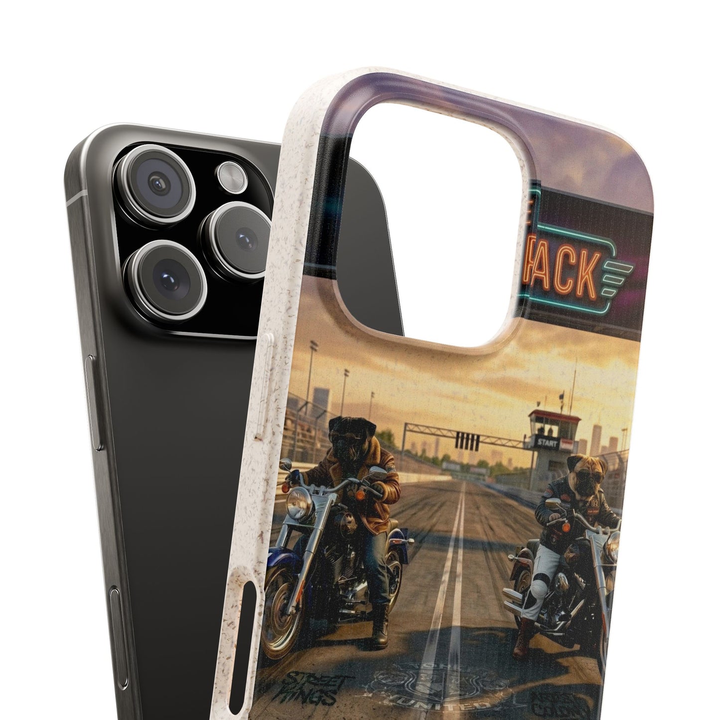 Motorcycle Road Trip Biodegradable Phone Case