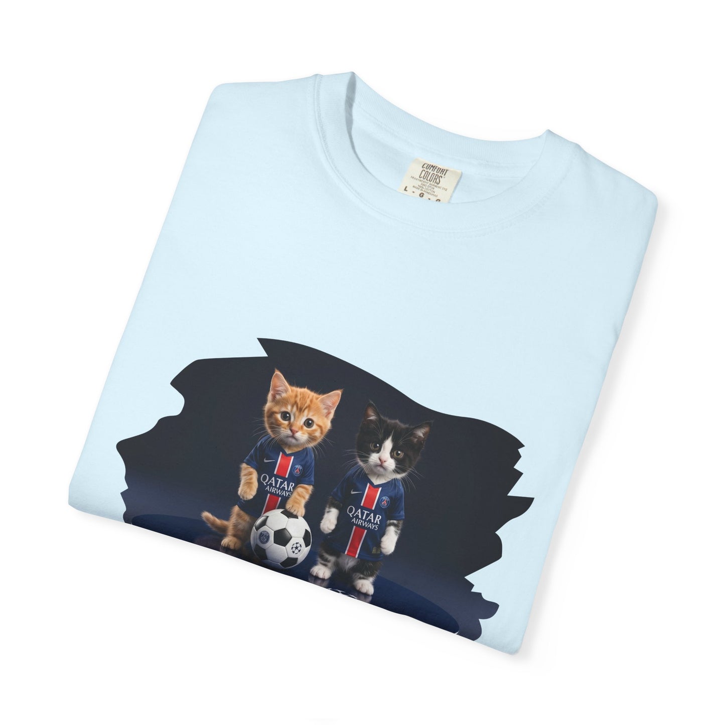 Cat Soccer Players T‑Shirt — Cute Kitten Football Graphic Tee