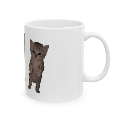 Cute Standing Kittens Ceramic Mug (11oz, 15oz)