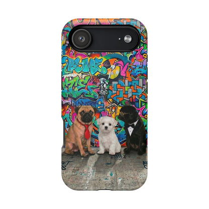 Puppy Squad Graffiti Phone Case — Impact-Resistant Protective Case