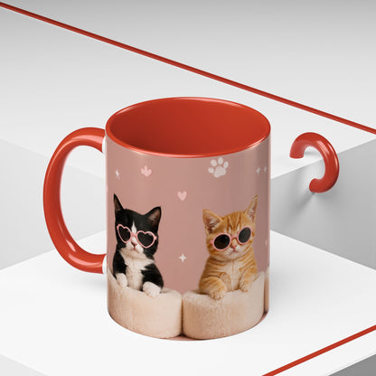 Cute Cat Lovers Coffee Mug - 11 & 15oz - Perfect Gift for Pet Owners