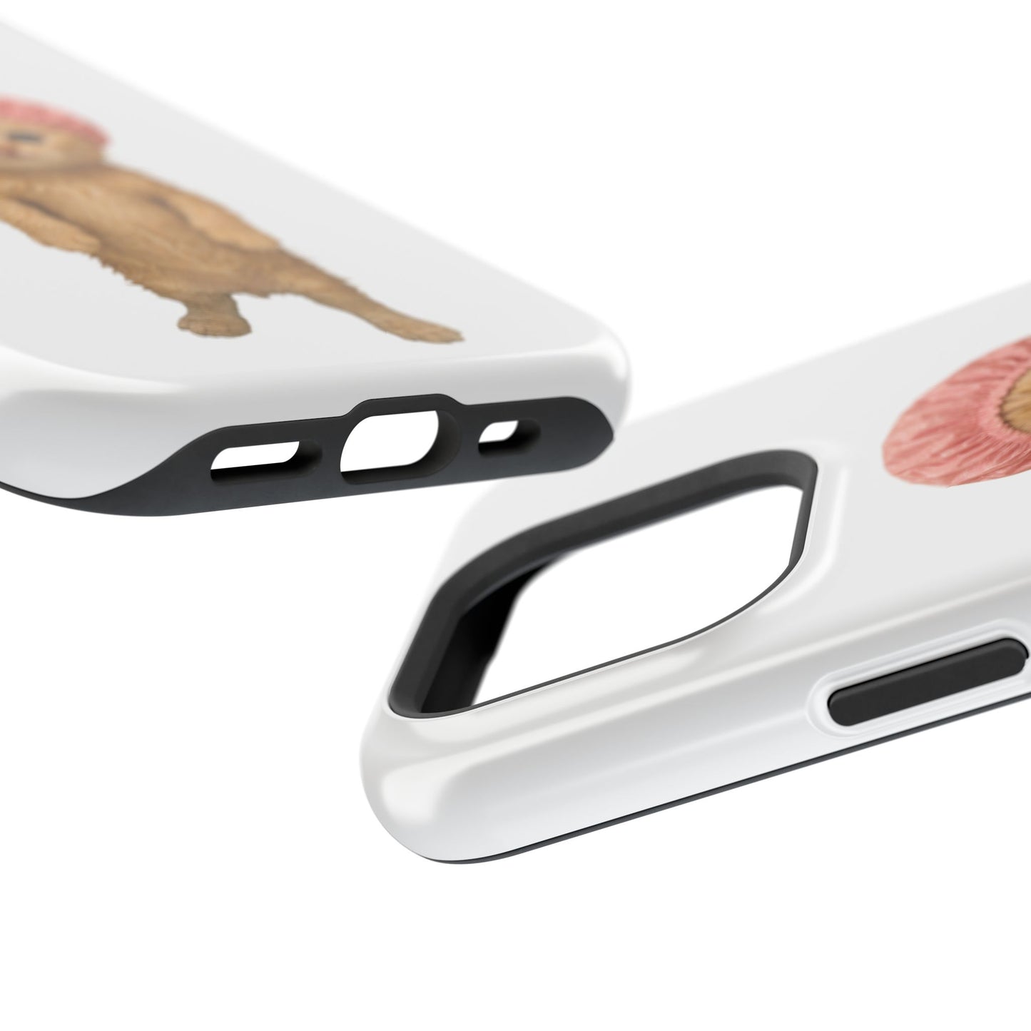 Cute Kitten in Shower Cap Magnetic Impact-Resistant Phone Case