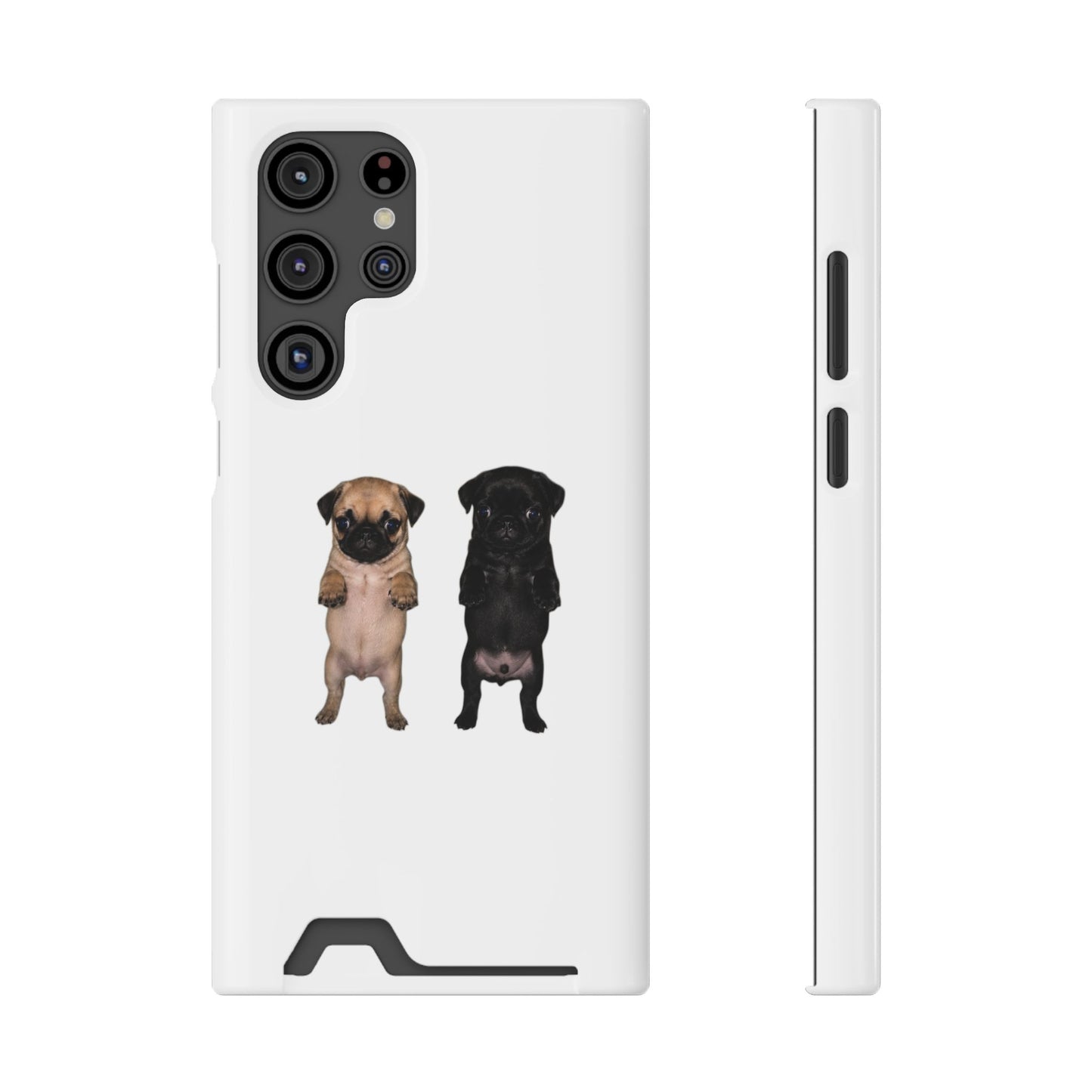 Pug Pair Card-Holder Phone Case