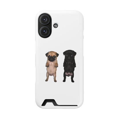 Pug Pair Card-Holder Phone Case