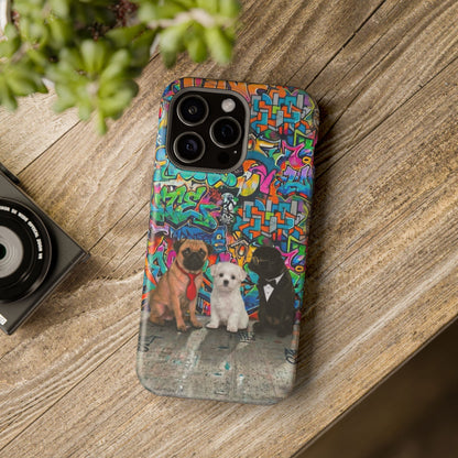 Puppy Squad Graffiti Phone Case — Impact-Resistant Protective Case