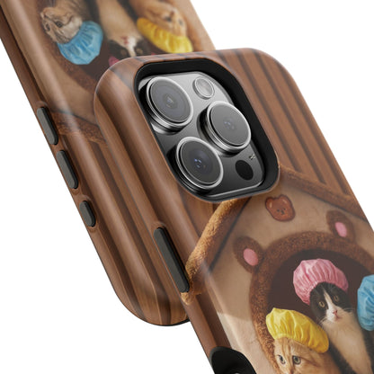 Cute Kittens in Cozy House Phone Case — Magnetic Impact-Resistant Case