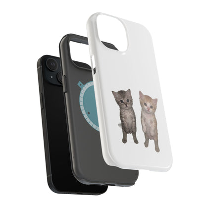 Duo Cute Kitten  Magnetic Impact-Resistant Phone Case