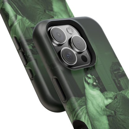 Phone Case 'Trust Everything You See' Green Dog Photo Magnetic Impact-Resistant Case