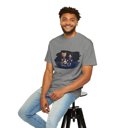 Cat Soccer Players T‑Shirt — Cute Kitten Football Graphic Tee