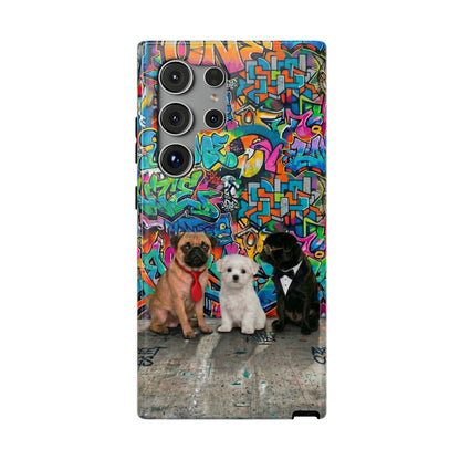 Puppy Squad Graffiti Phone Case — Impact-Resistant Protective Case
