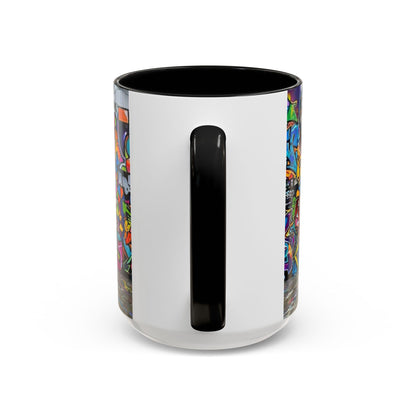 Graffiti Pets Coffee Mug — Colorful Street Art Dog & Cat Accent Mug (11/15oz)