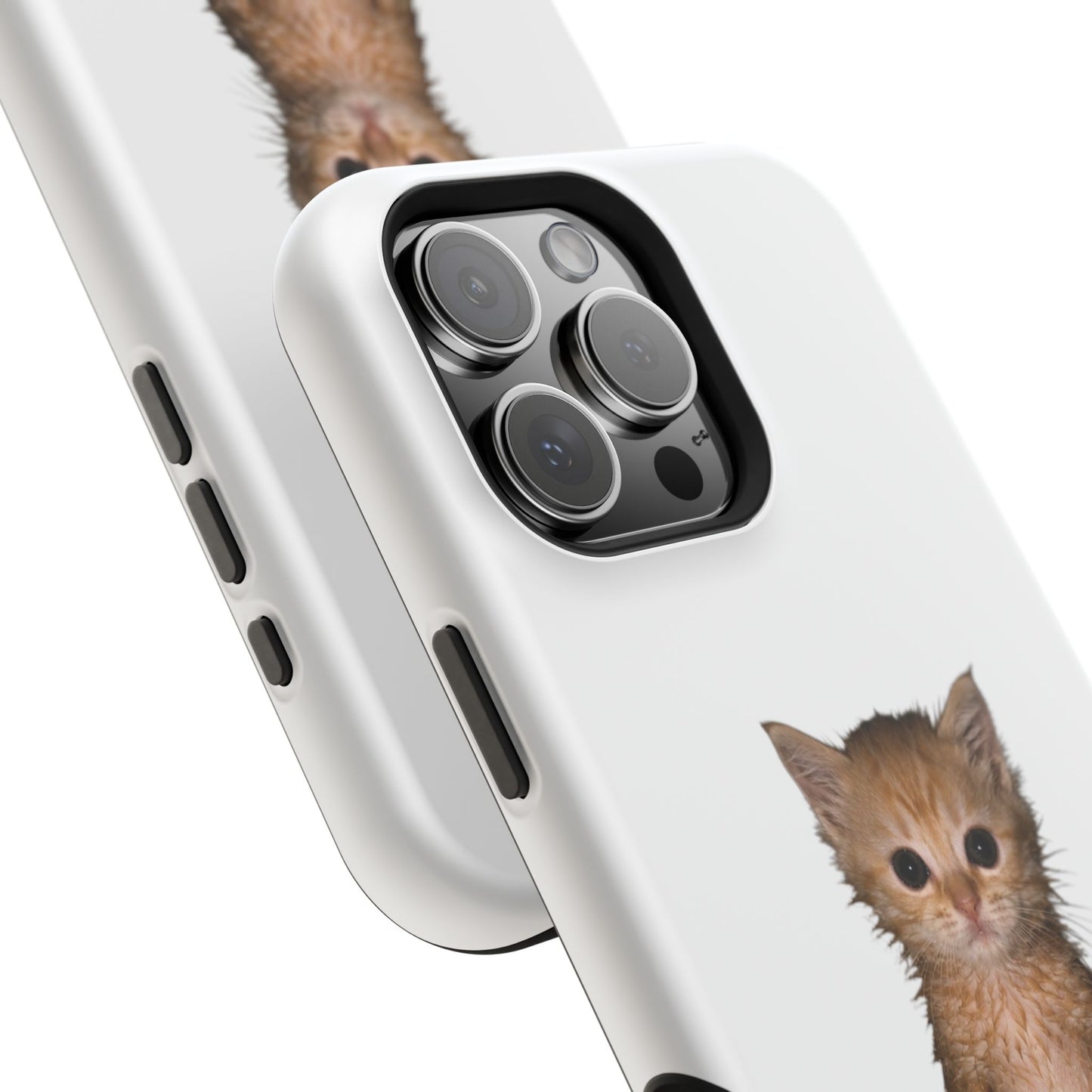 Cute Standing Kitten Magnetic Impact-Resistant Phone Case
