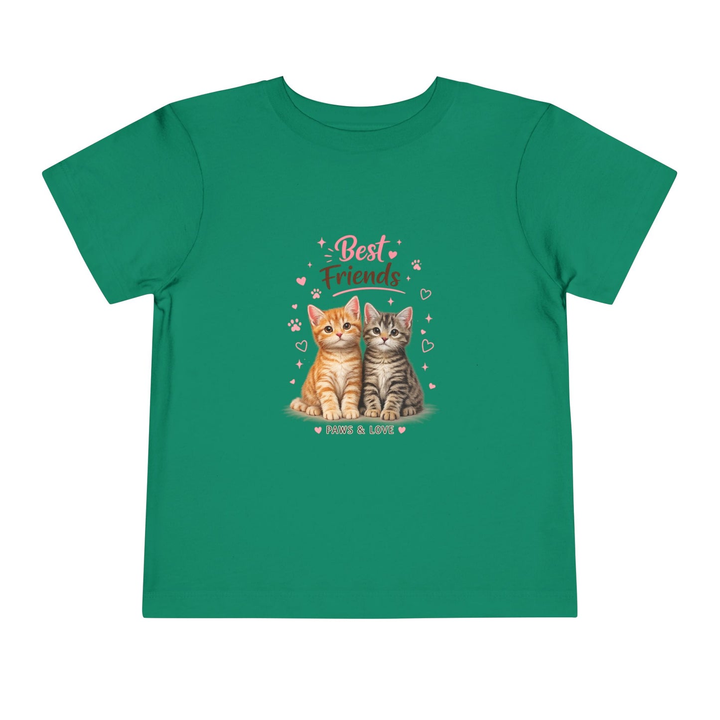 Best Friends Kitten Toddler Tee — Paws & Love Cute Cat Shirt