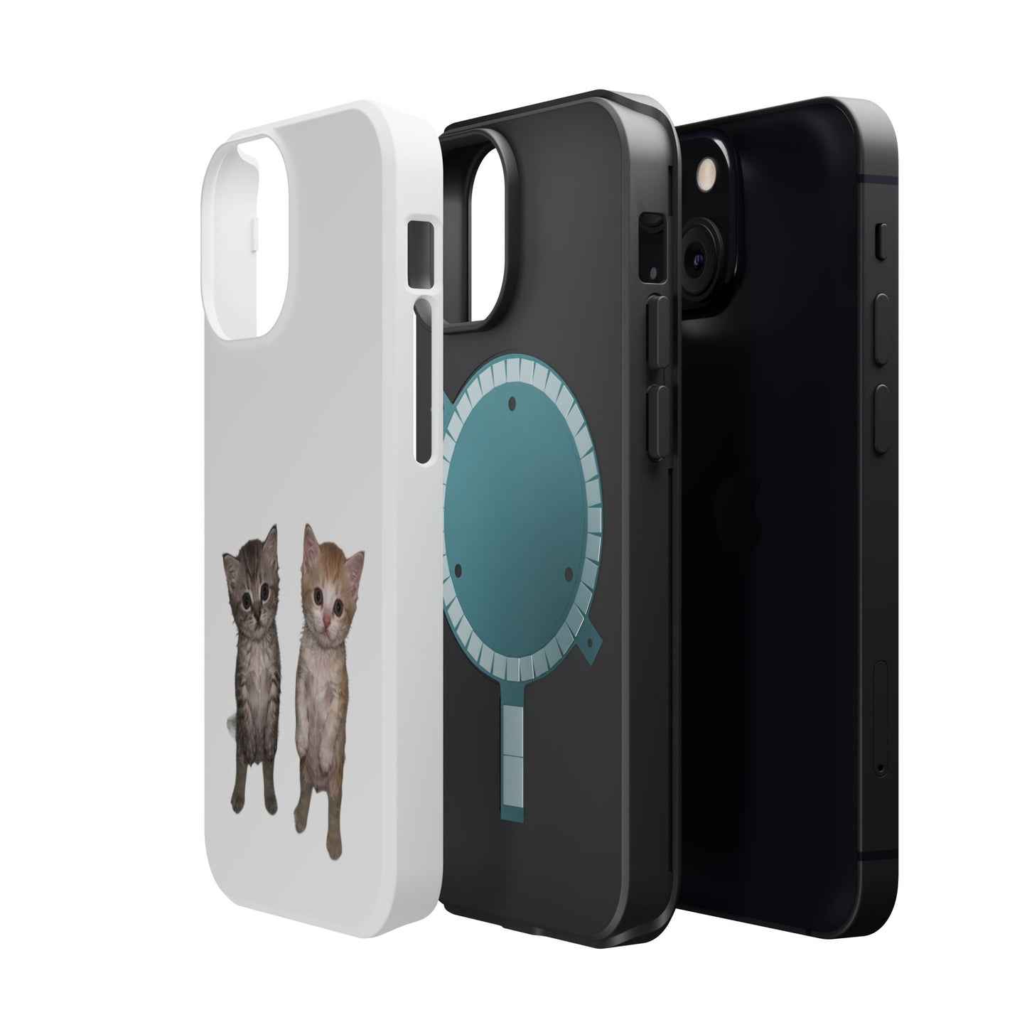Duo Cute Kitten  Magnetic Impact-Resistant Phone Case
