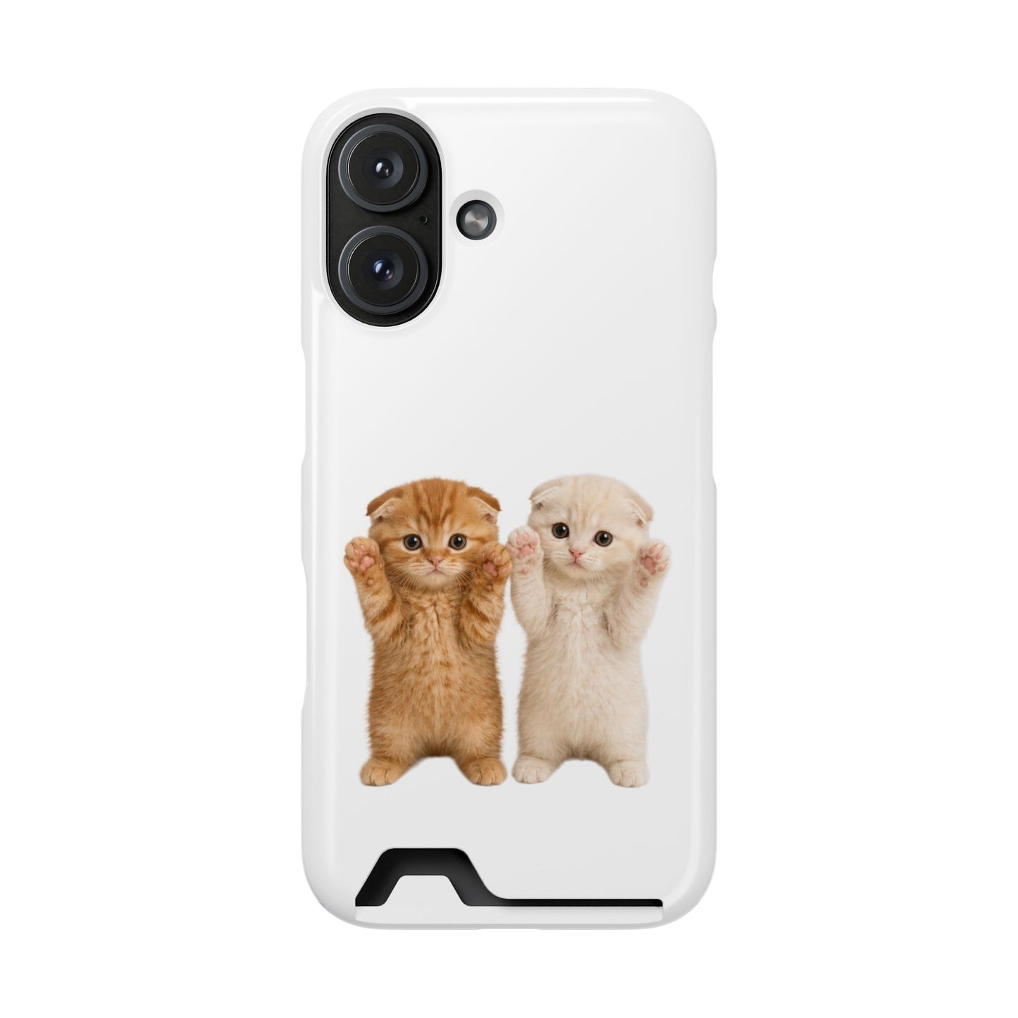 Cute Kittens Phone Case with Card Holder