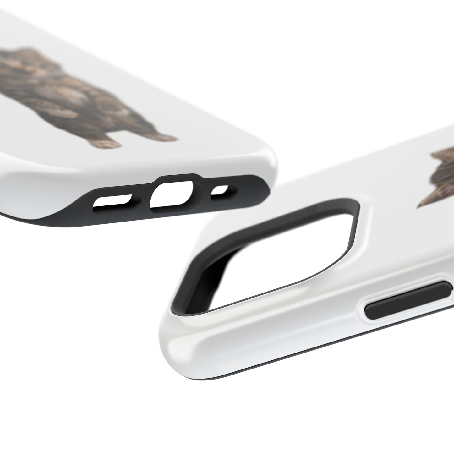 Cute Standing Kitten Magnetic Impact-Resistant Phone Case