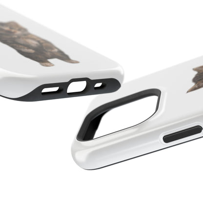 Cute Standing Kitten Magnetic Impact-Resistant Phone Case
