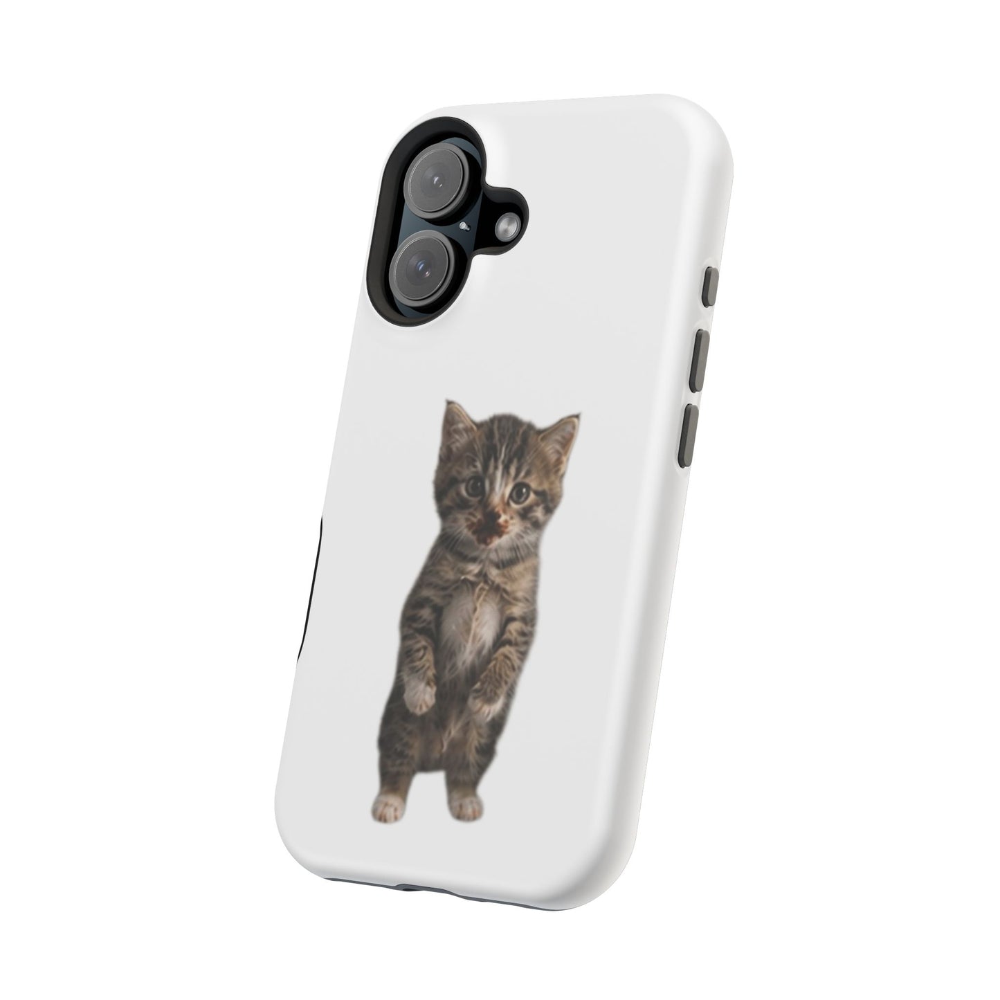 Cute Standing Kitten Magnetic Impact-Resistant Phone Case