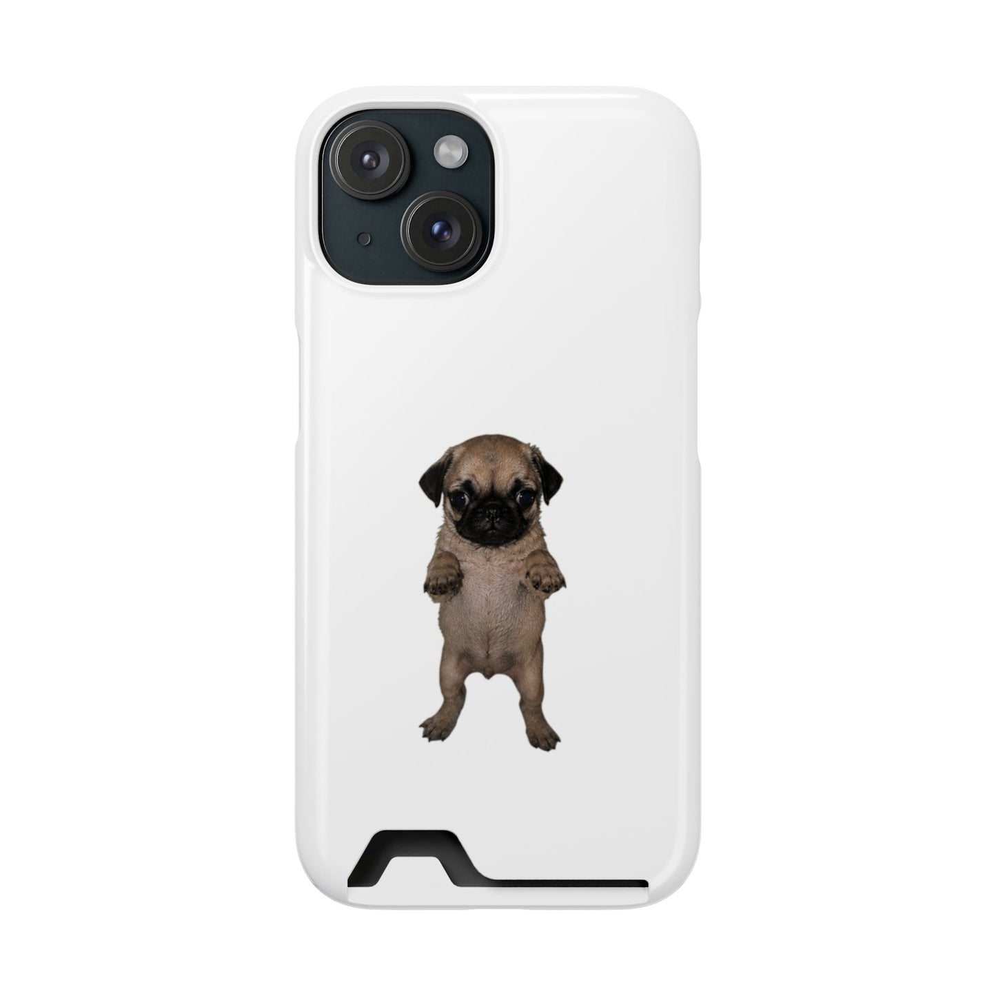 Pug Puppy Card-Holder Phone Case