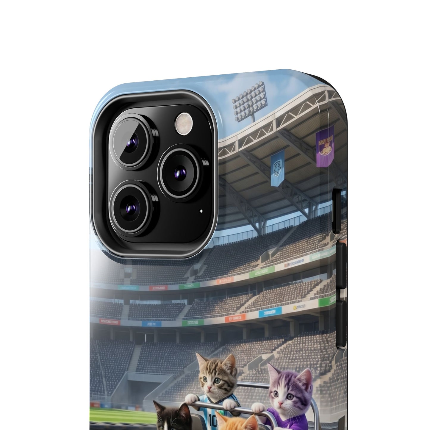 Racing Cats Tough Phone Case — Cute Kittens Driving Racecar Phone Cover