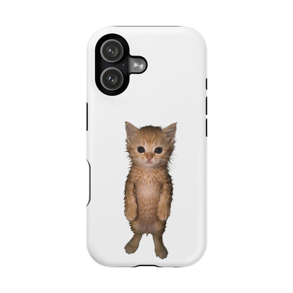 Cute Standing Kitten Magnetic Impact-Resistant Phone Case