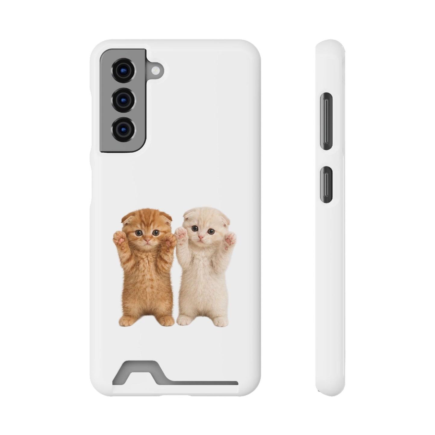 Cute Kittens Phone Case with Card Holder