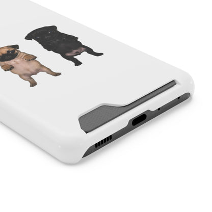 Pug Pair Card-Holder Phone Case
