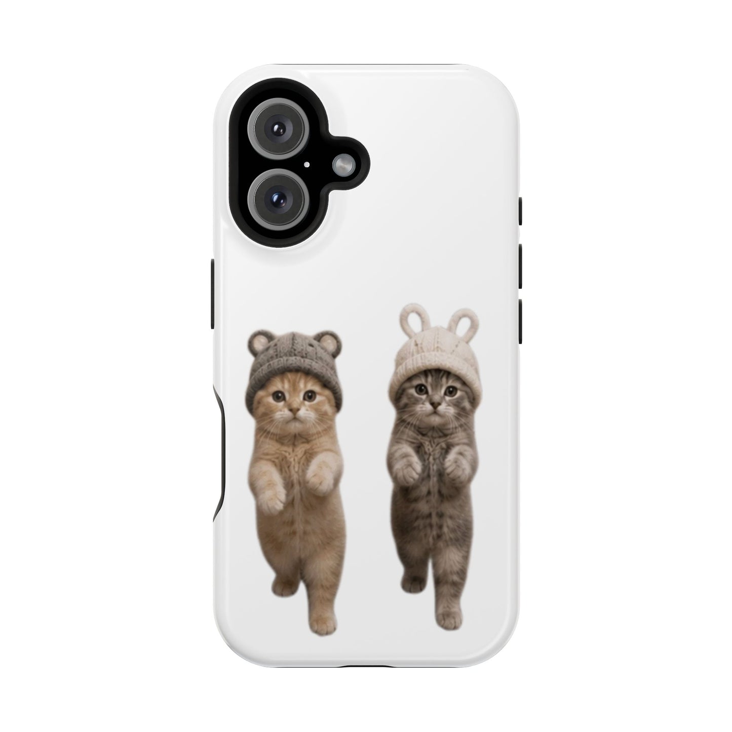 Cute Kittens in Hats Magnetic Impact Phone Case