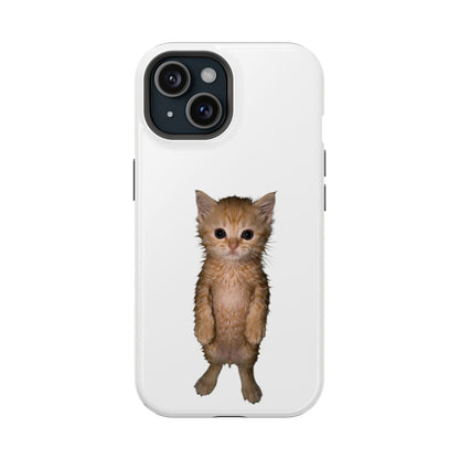 Cute Standing Kitten Magnetic Impact-Resistant Phone Case