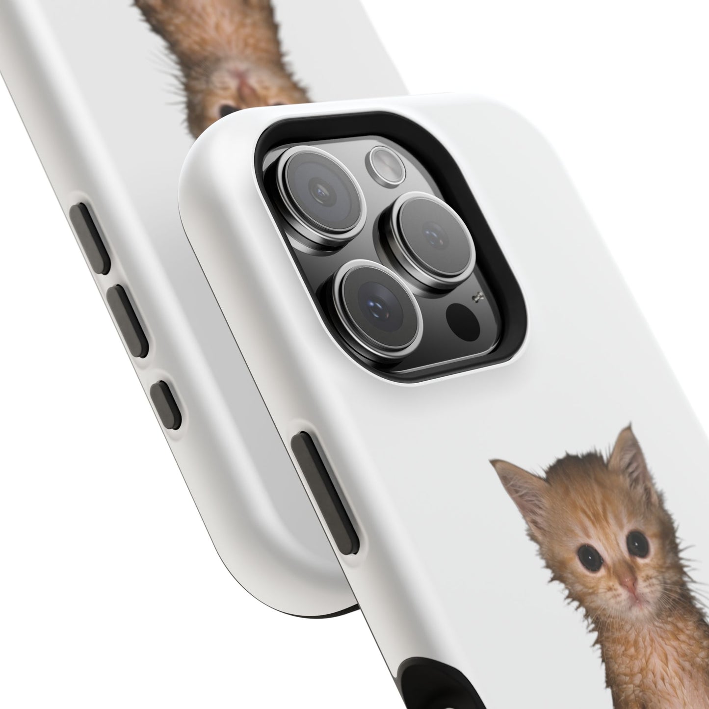 Cute Standing Kitten Magnetic Impact-Resistant Phone Case