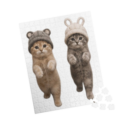 Cute Kittens in Hats Jigsaw Puzzle