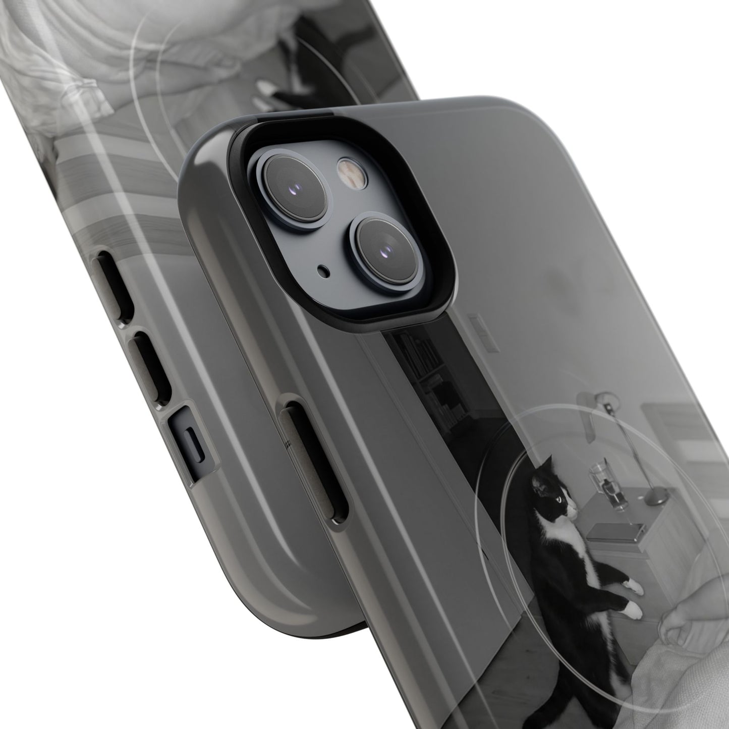 Phone Case “Why Is It Always at 2 AM?” Cat Photo Tough Magnetic Case