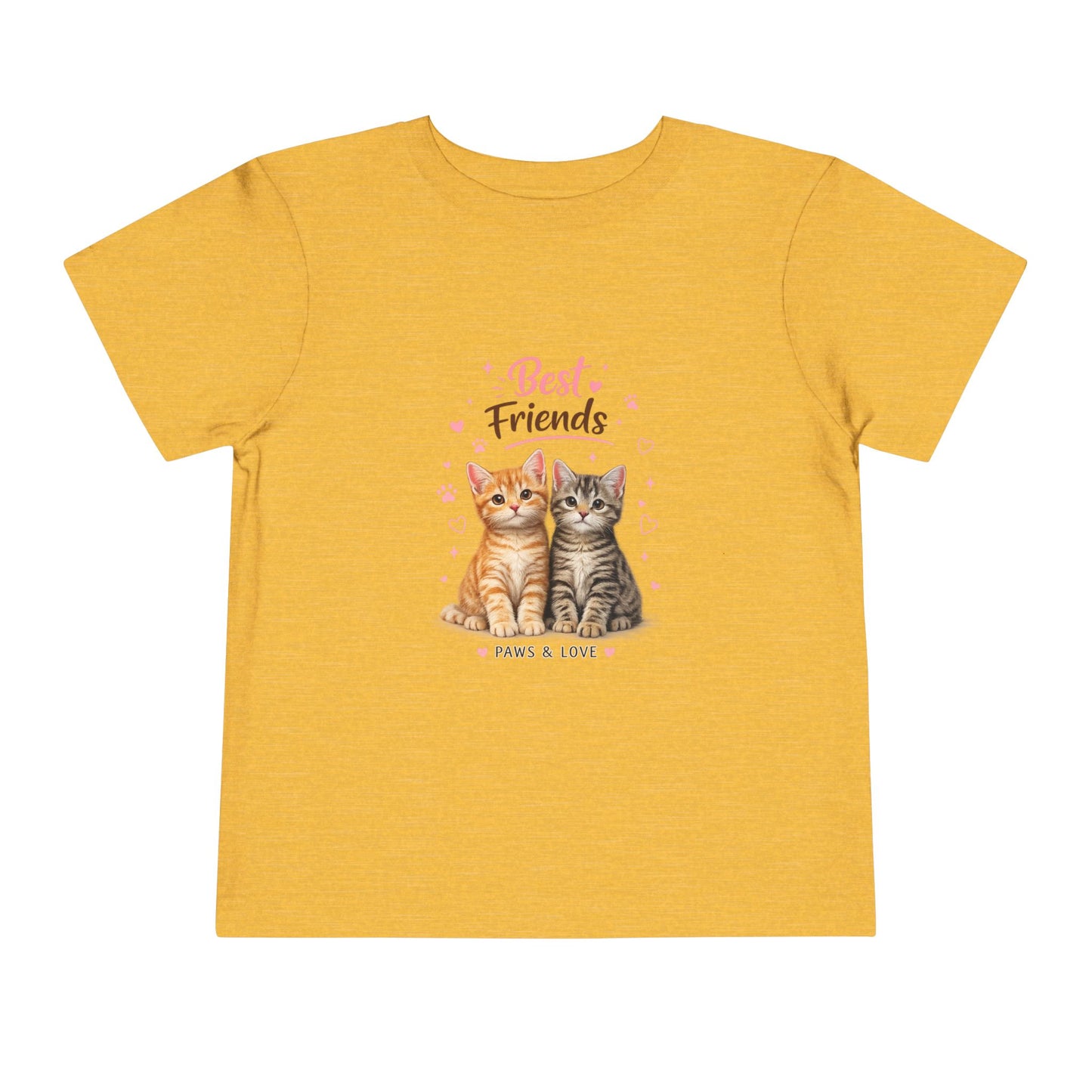Best Friends Kitten Toddler Tee — Paws & Love Cute Cat Shirt