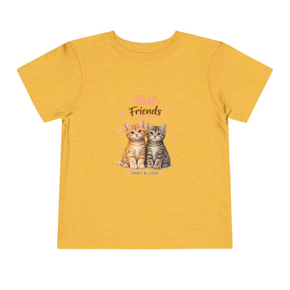 Best Friends Kitten Toddler Tee — Paws & Love Cute Cat Shirt