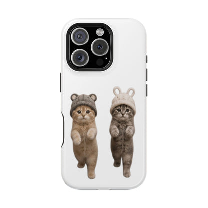 Cute Kittens in Hats Magnetic Impact Phone Case