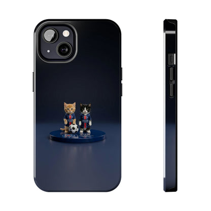 Phone Case — Cute Soccer Cats Design (Kawaii Kitten Football Fans)