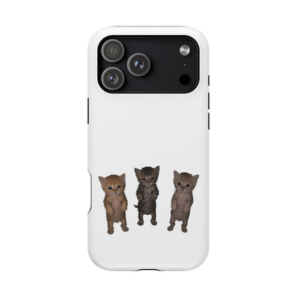 Cute Trio Kittens  Magnetic Impact-Resistant Phone Case