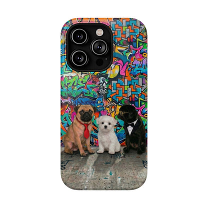 Puppy Squad Graffiti Phone Case — Impact-Resistant Protective Case