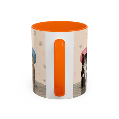 Cute Kittens in Shower Caps Accent Coffee Mug – 11/15oz