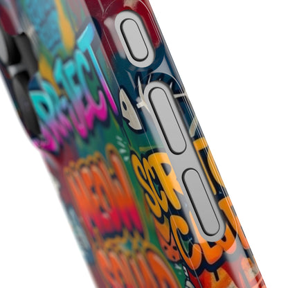 Meow Squad Graffiti Phone Case — Colorful Cat Crew Slim Case