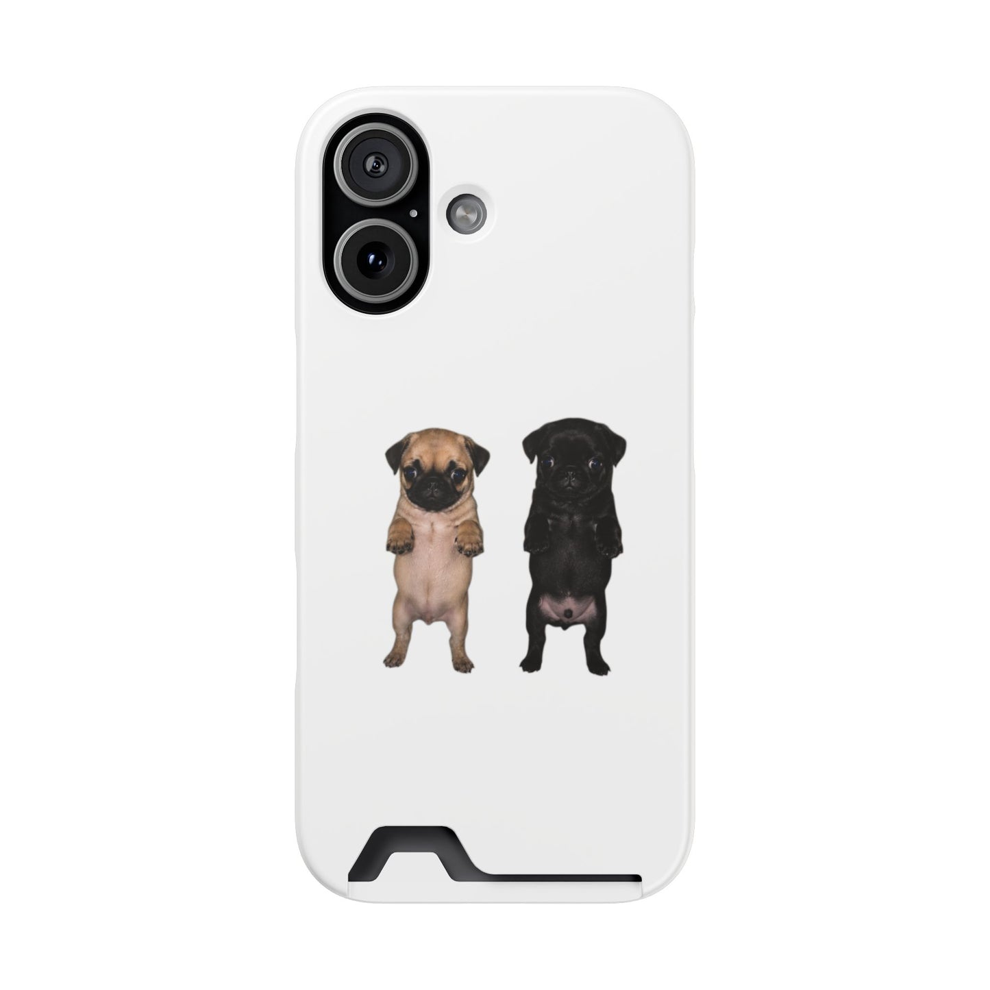 Pug Pair Card-Holder Phone Case