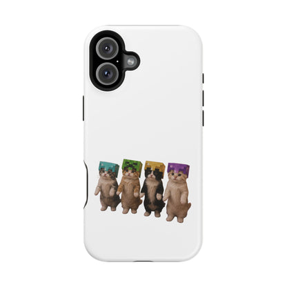 Dancing Kittens Minecraft Helmet Magnetic Impact-Resistant Phone Case