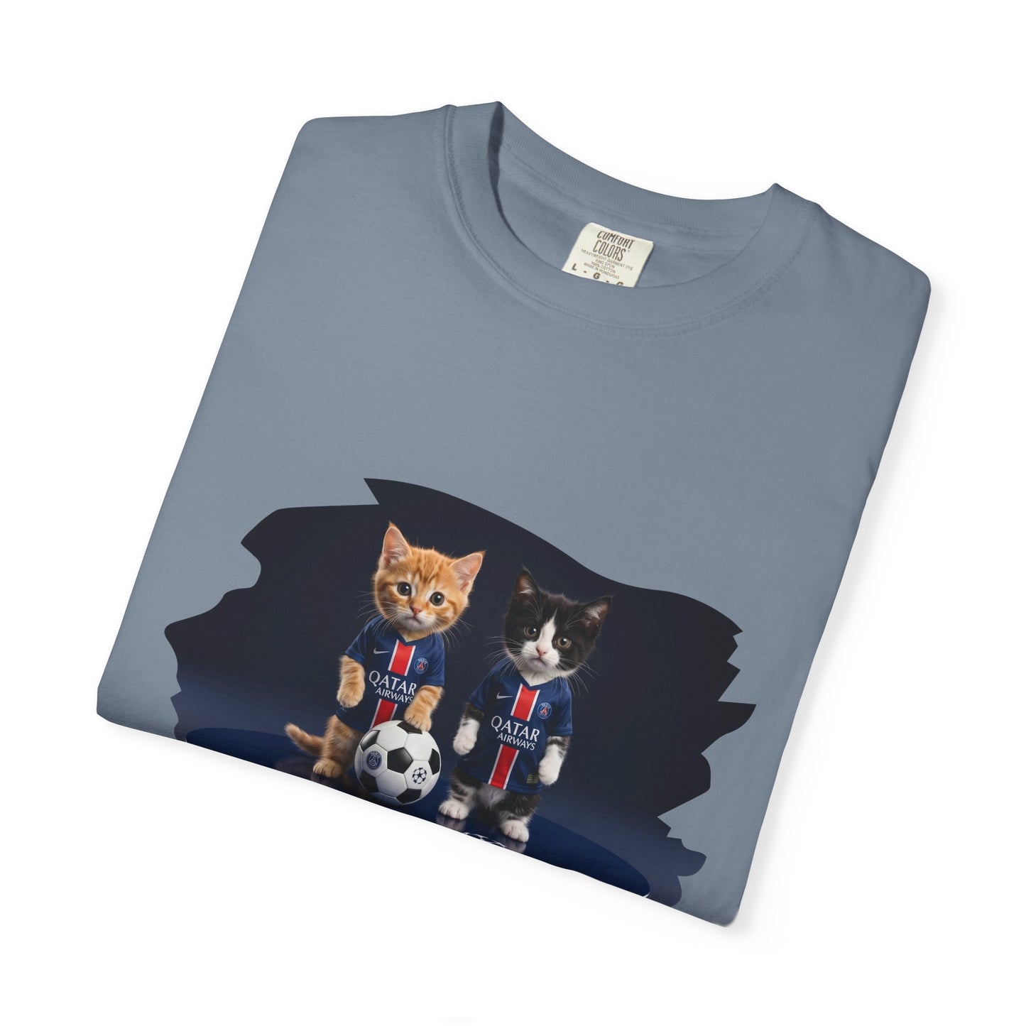 Cat Soccer Players T‑Shirt — Cute Kitten Football Graphic Tee